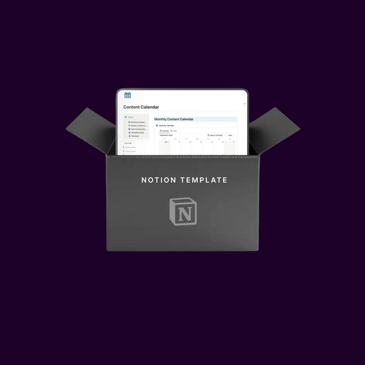 Notion Content Calendar
